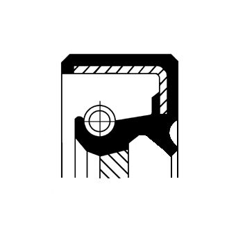 Obrázok Tesniaci krúżok kľukového hriadeľa CORTECO  19025980B