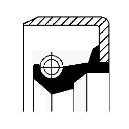 Obrázok Tesniaci krúżok hriadeľa manuálnej prevodovky CORTECO  19015082B