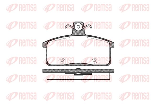 Obrázok Sada brzdových platničiek kotúčovej brzdy REMSA  012850