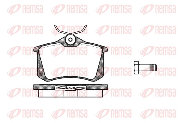 Obrázok Sada brzdových platničiek kotúčovej brzdy REMSA  026310