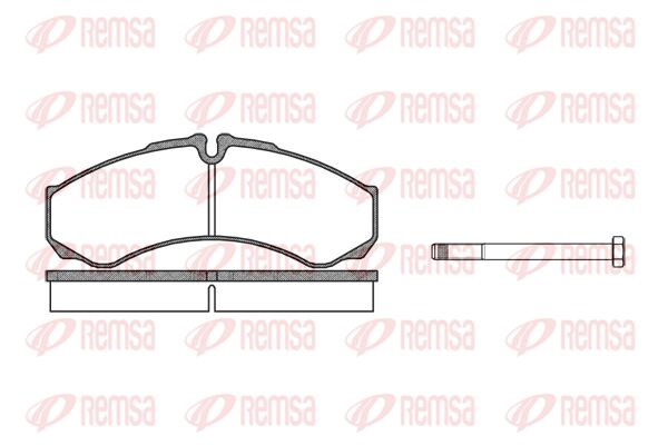 Obrázok Sada brzdových platničiek kotúčovej brzdy REMSA  065100