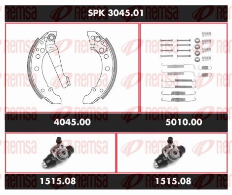 Obrázok Sada bŕzd, Bubnová brzda REMSA Super Precision Kit SPK304501
