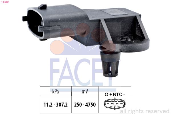 Obrázok Senzor tlaku nastavenia výżky FACET Made in Italy - OE Equivalent 103341