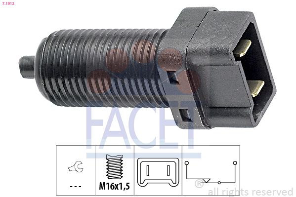 Obrázok Spínač brzdových svetiel FACET Made in Italy - OE Equivalent 71012