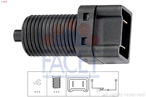 Obrázok Spínač brzdových svetiel FACET Made in Italy - OE Equivalent 71075