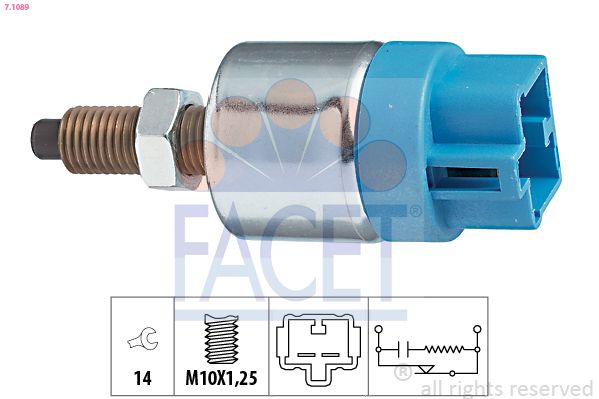 Obrázok Spínač brzdových svetiel FACET Made in Italy - OE Equivalent 71089