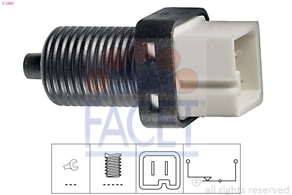 Obrázok Spínač brzdových svetiel FACET Made in Italy - OE Equivalent 71091
