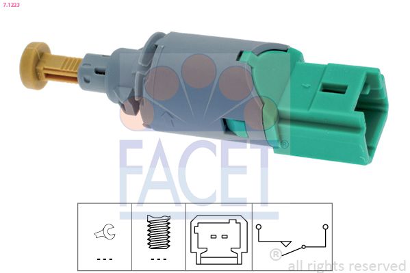 Obrázok Spínač brzdových svetiel FACET Made in Italy - OE Equivalent 71223