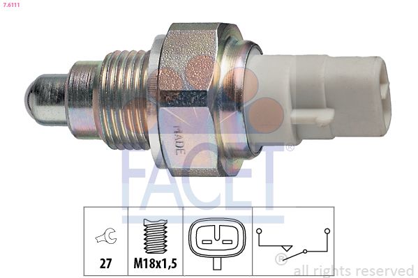 Obrázok Spínač cúvacích svetiel FACET Made in Italy - OE Equivalent 76111