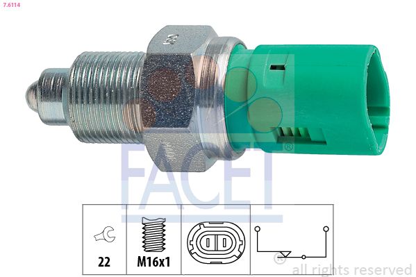 Obrázok Spínač cúvacích svetiel FACET Made in Italy - OE Equivalent 76114