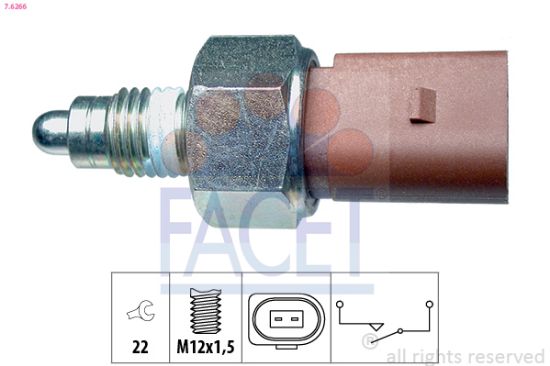 Obrázok Spínač cúvacích svetiel FACET Made in Italy - OE Equivalent 76266