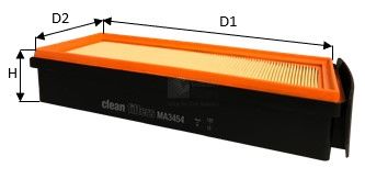Obrázok Vzduchový filter CLEAN FILTERS  MA3454