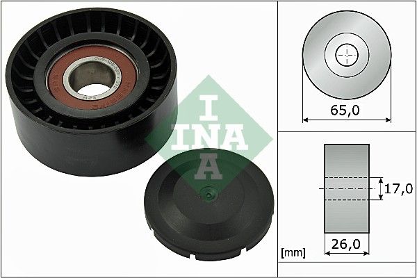 Obrázok Vratná/vodiaca kladka rebrovaného klinového remeňa INA  532055710