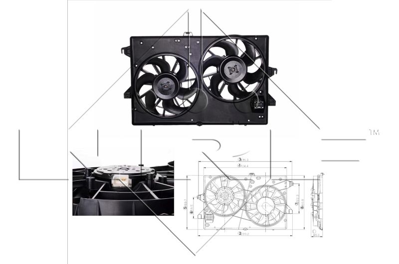 Obrázok Ventilátor chladenia motora NRF  47000