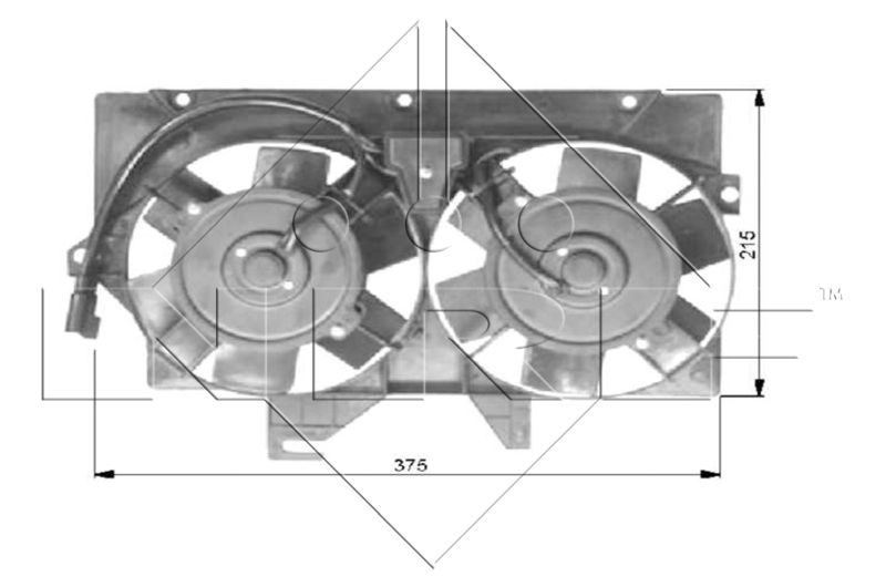 Obrázok Ventilátor chladenia motora NRF  47036