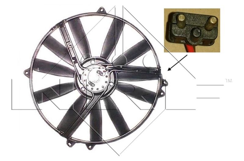 Obrázok Ventilátor chladenia motora NRF  47300