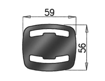 Obrázok Gumový popruh pre výfukový systém DINEX  50809