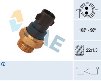 Obrázok Teplotný spínač ventilátora chladenia FAE  37290