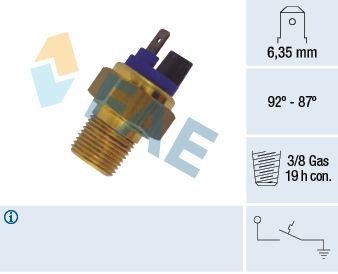 Obrázok Teplotný spínač ventilátora chladenia FAE  37651