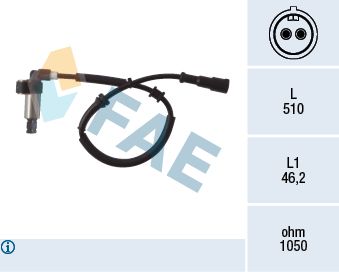 Obrázok Snímač počtu otáčok kolesa FAE  78002