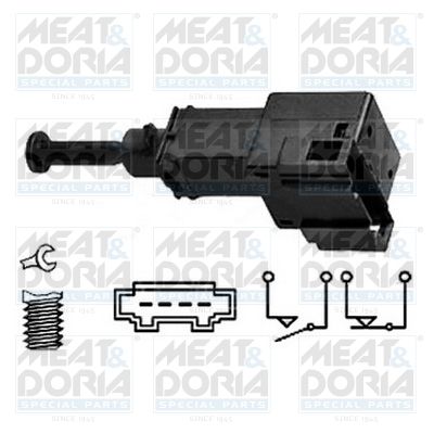 Obrázok Spínač brzdových svetiel MEAT & DORIA  35035