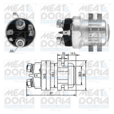 Obrázok Elektromagnetický spínač pre żtartér MEAT & DORIA  46416