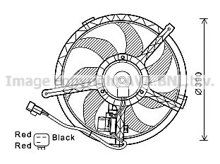 Obrázok Ventilátor chladenia motora AVA QUALITY COOLING  BW7534