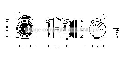 Obrázok Kompresor klimatizácie AVA QUALITY COOLING  BWK064