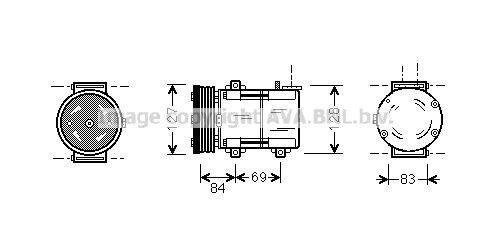 Obrázok Kompresor klimatizácie AVA QUALITY COOLING  FDAK167