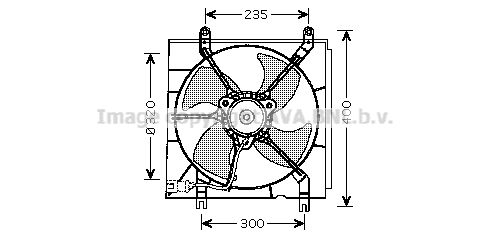 Obrázok Ventilátor chladenia motora AVA QUALITY COOLING  HD7530