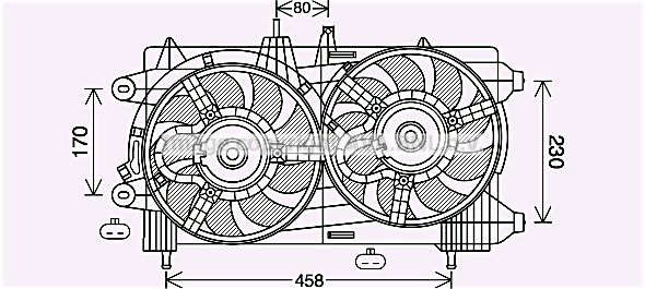 Obrázok Ventilátor chladenia motora AVA QUALITY COOLING  LC7503