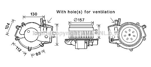 Obrázok Vnútorný ventilátor AVA QUALITY COOLING  MS8657