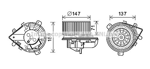 Obrázok Vnútorný ventilátor AVA QUALITY COOLING  PE8380