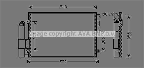 Obrázok Výmenník tepla vnútorného kúrenia AVA QUALITY COOLING  RT6003