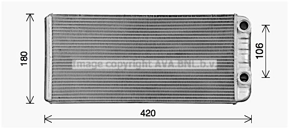 Obrázok Výmenník tepla vnútorného kúrenia AVA QUALITY COOLING  VL6114