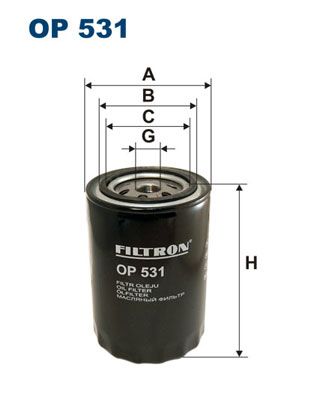 Obrázok Olejový filter FILTRON  OP531