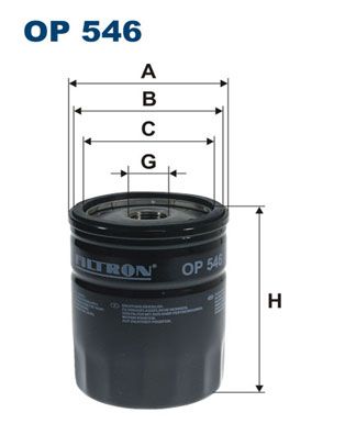 Obrázok Olejový filter FILTRON  OP546