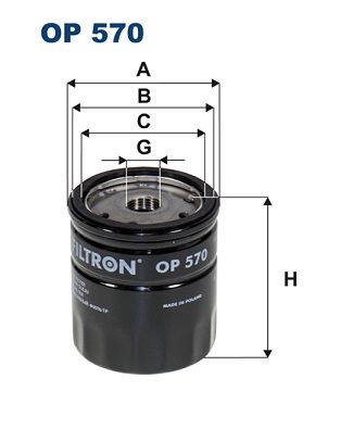 Obrázok Olejový filter FILTRON  OP570