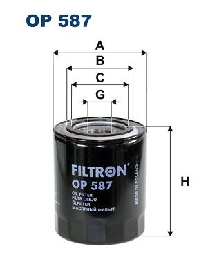 Obrázok Olejový filter FILTRON  OP587