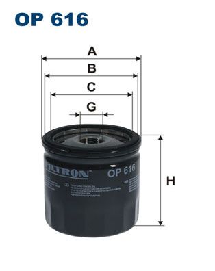 Obrázok Olejový filter FILTRON  OP616