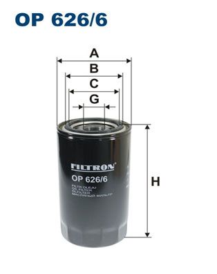 Obrázok Olejový filter FILTRON  OP6266