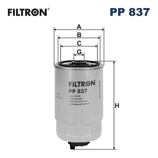 Obrázok Palivový filter FILTRON  PP837