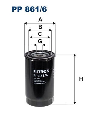 Obrázok Palivový filter FILTRON  PP8616