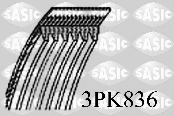 Obrázok Ozubený klinový remeň SASIC  3PK836