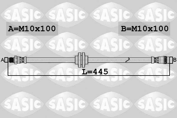 Obrázok Brzdová hadica SASIC  6604041