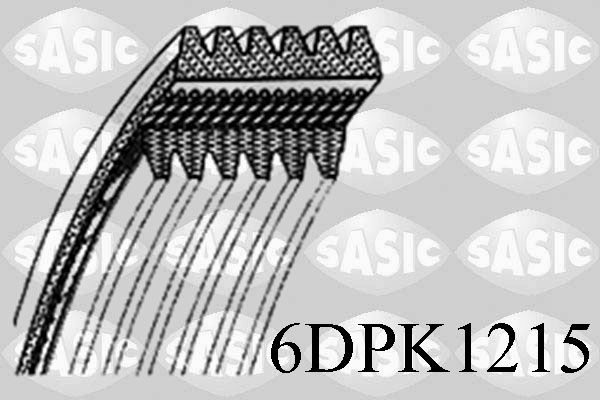 Obrázok Ozubený klinový remeň SASIC  6DPK1215