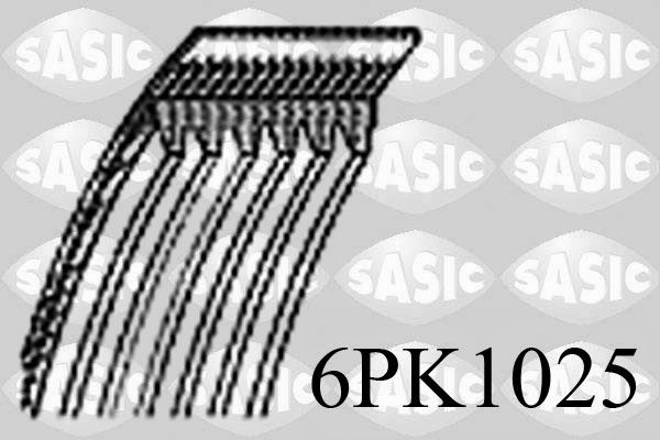 Obrázok Ozubený klinový remeň SASIC  6PK1025