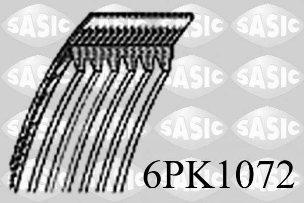 Obrázok Ozubený klinový remeň SASIC  6PK1072