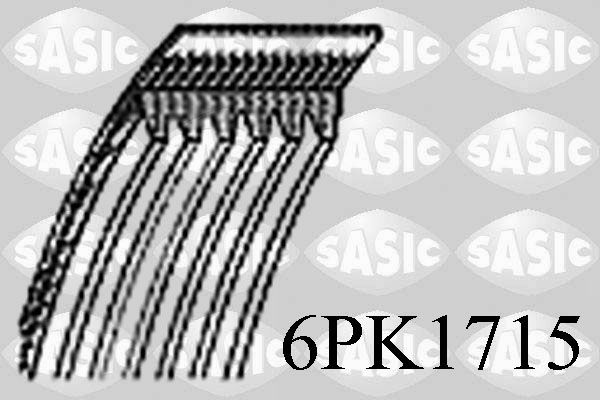 Obrázok Ozubený klinový remeň SASIC  6PK1715