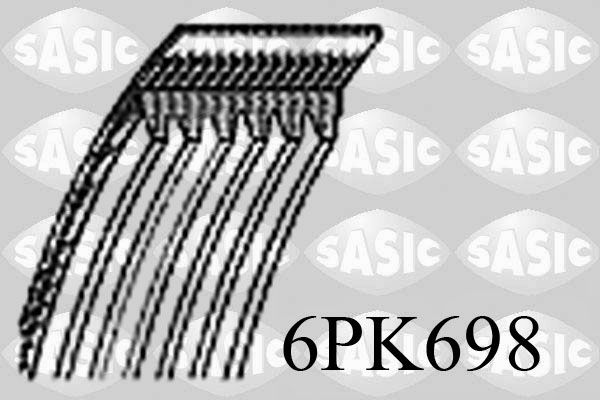 Obrázok Ozubený klinový remeň SASIC  6PK698